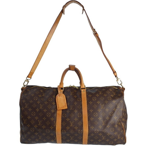 Louis Vuitton Bag Boston Monogram Keepall Bandouliere Travel - Picture 1 of 8
